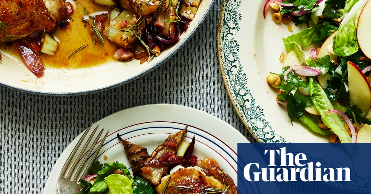 Crispy chicken and pancetta with a nutty apple salad: Thomasina Miers’ Sunday best recipes