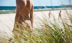 Hanging out … a nudist beach in Germany.