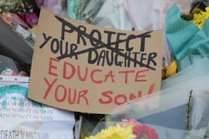 The Sarah Everard memorial on Clapham Common