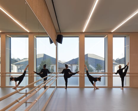 Students from Kingston School of Arts in a dance workshop at Town House.