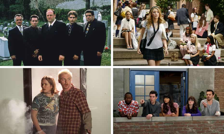 The Sopranos, Gossip Girl, Spaced and New Girl