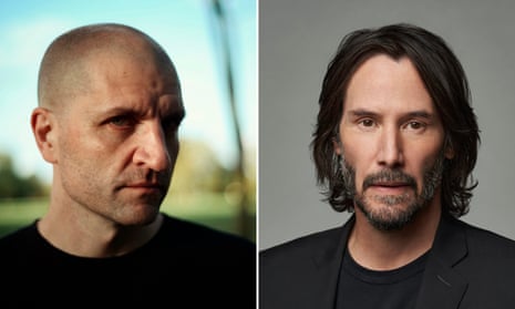 Composite image of China Miéville (L) and Keanu Reeves headshots