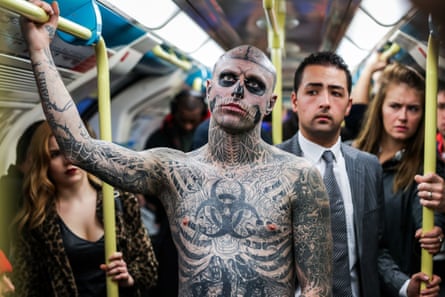 Zombie Boy pictured in London in 2016.