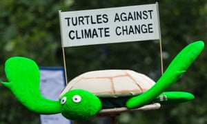 A march against climate change in Melbourne