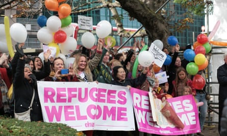 Citizens UK hold an event to welcome refugees in Croydon in October