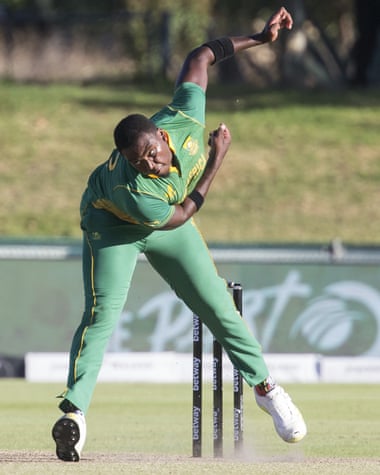 Lungi Ngidi, in action against India in January, has 61 wickets from his 35 ODI matches at an average of 26.13.