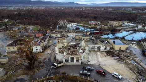 A drone view of the aftermath of Hurricane Melissa, in Black River, Jamaica, last week.