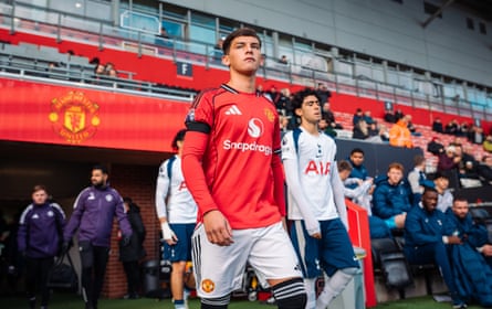 Shea Lacey walks out for a Premier League 2 match against Tottenham Under-21s
