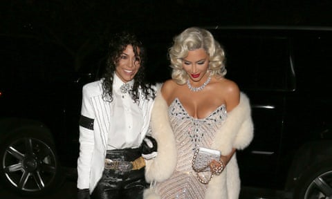 Kourtney and Kim Kardashian as Michael Jackson and Madonna.