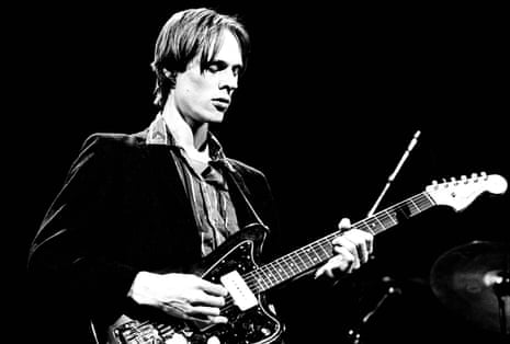 Tom Verlaine of Television on stage at the Hammersmith Odeon