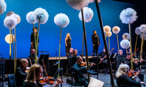 Singers Idunnu Münch, Alexandra Oomens and Benson Wilson record arias at the London Coliseum as part of ENO Breathe