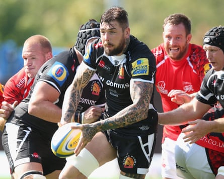 Ryan Caldwell on the ball for Exeter in 2014