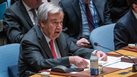 ‘Unacceptable’ for Israel to reject two-state solution, says UN chief – video