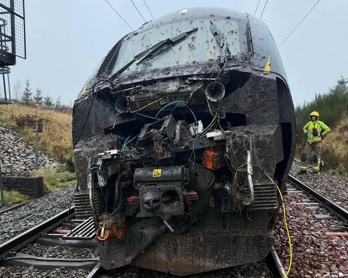 Passengers tell of ‘panic and distress’ after train derailment in Cumbria