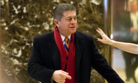 Andrew Napolitano in the lobby of Trump Tower in New York, New York, on 15 December 2016. 