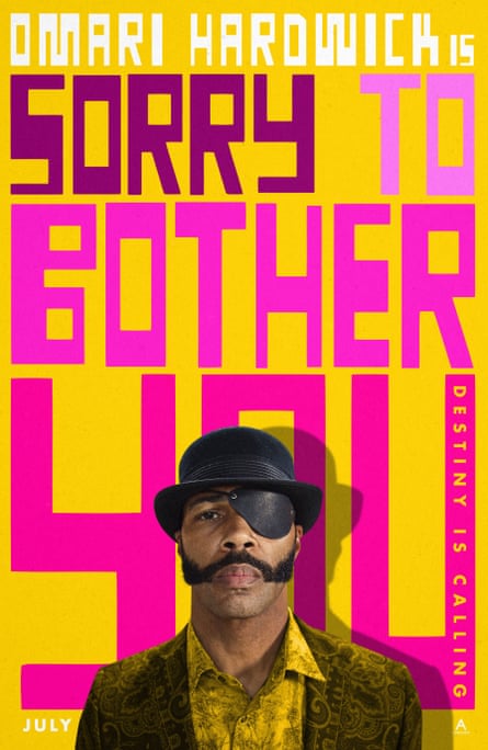 Poster art for Sorry to Bother You, featuring Omari Hardwick.