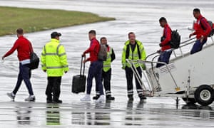 The England squad return from Euro 2016.