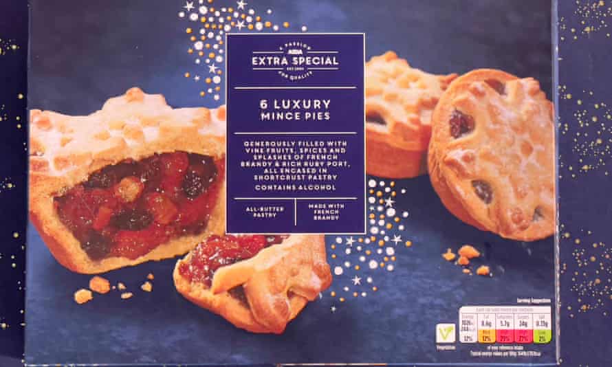 Asda’s luxury mince pie offering.