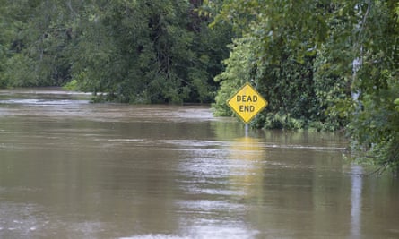 Flooding in La Grange, Texas.