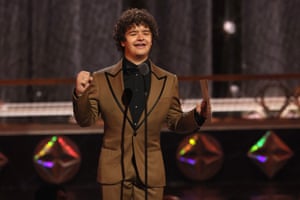 75th Annual Tony Awards in New York CityGaten Matarazzo speaks on stage at the 75th Annual Tony Awards in New York City, U.S., June 12, 2022. REUTERS/Brendan McDermid