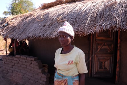 Gladys Khumbidzi pictured outside her home in Chiganji, Malawi