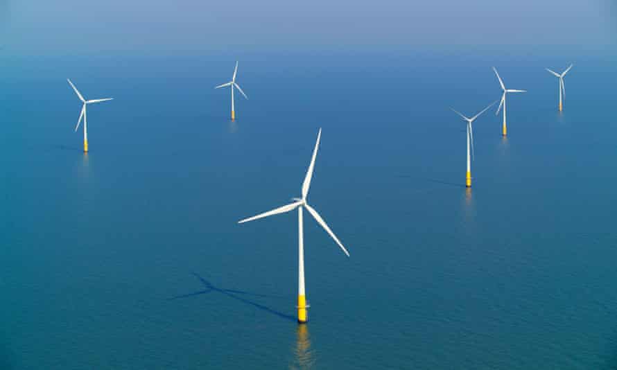 The Kentish Flats wind farm in Kent
