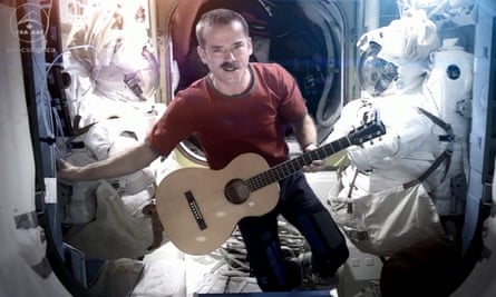 Canadian Chris Hadfield performing performs hisversion of David Bowie’s Space Oddity in 2013.