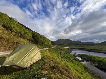 Wild camping above Loch Affric.