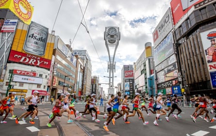 The marathon at the Tokyo Olympics was moved 800 miles north to Sapporo because of the heat.