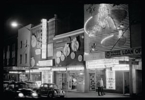The exterior of the Whisky a Go Go club in William Street, 1967
