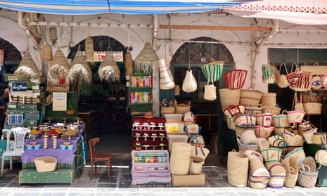 A spice stall in Tunis medina.