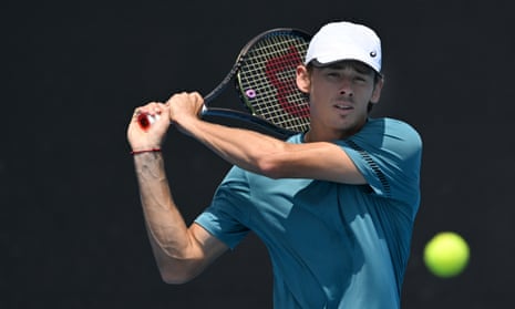 Australia news live: warning over ‘insidious’ new ATO scam, economists say interest rate hikes risk recession | Australian politics Alex de Minaur during a practice hit out at the 2023 Australian Open tennis tournament at Melbourne Park on Sunday.