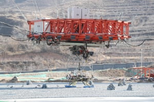 The trial ground of an experiment for landing on Mars in China’s Hebei province, in November last year.