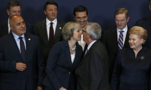 Theresa May thinking about brexit