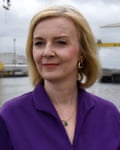 Liz Truss on a campaign visit to Belfast on 17 August 2022.