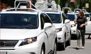 Google self-driving Lexus cars