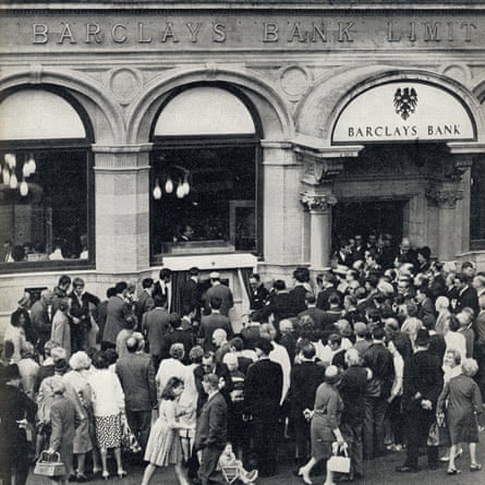 Official opening of first ATM in 1967.