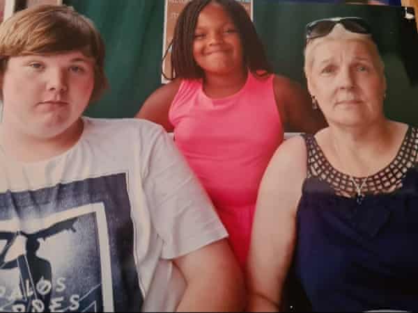 Michele with grandchildren Cieran and Aaliyah successful Mallorca.