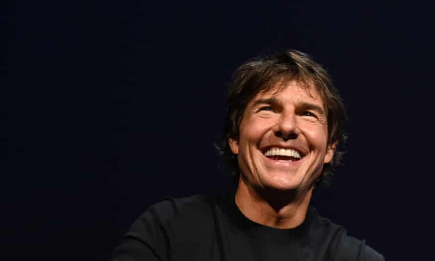 Tom Cruise at his Rendez-Vous with Tom Cruise Q&A session.