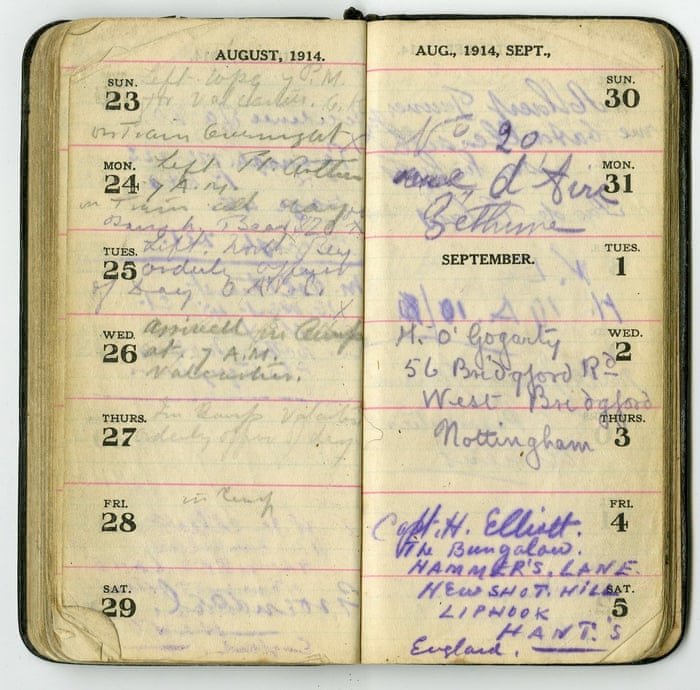 Harry Colebourn’s 1914 Diary Caption