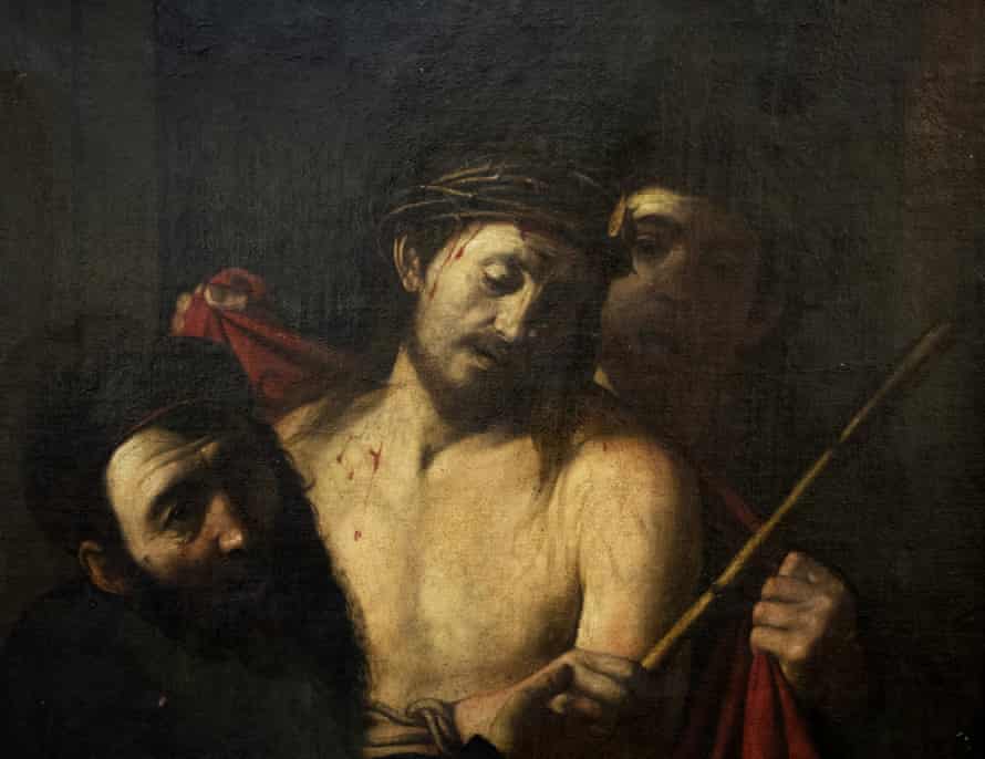Caravaggio painting on Christ