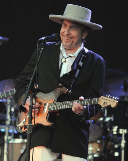 Dylan performs at the Vieilles Charrues music festival in Carhaix-Plouguer, France, 2012.