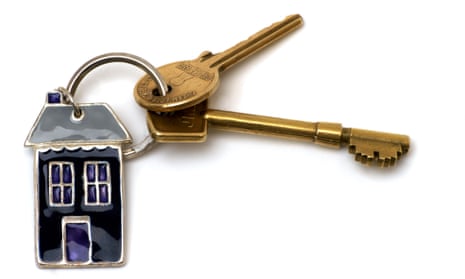 House keys on a key ring