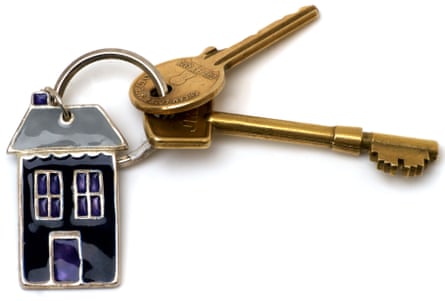 House keys on key ring