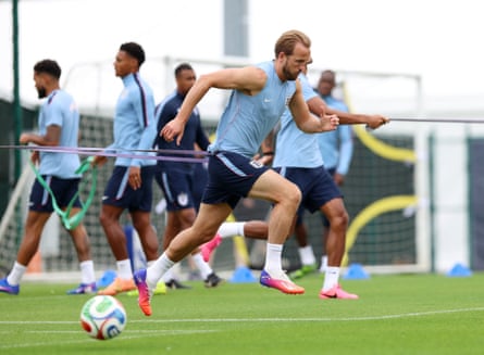Harry Kane during training