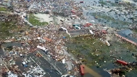 Aerial footage from Bahamas shows Hurricane Dorian destruction – video