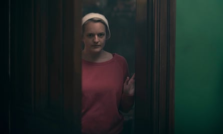 A risky mission ... June/Offred (Elisabeth Moss) in the Handmaid’s Tale.
