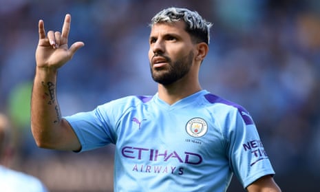 Sergio Agüero: the Argentinian striker’s opportunities have been limited this season by injury Covid-19. 