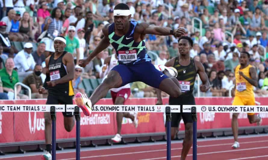 Rai Benjamin is one of the fastest 400m hurdlers in history
