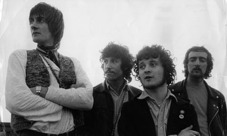 17 June 1968: Fleetwood Mac when their instrumental single Albatross was topping the British charts. The line up is, from left to right: Mick Fleetwood, Peter Green, Jeremy Spencer and John McVie.